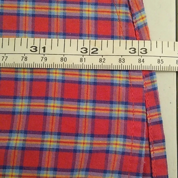 CHAPS EASY CARE BUTTON SOFT, COTTON BLEND, PLAID SHIRT - Picture 6 of 8